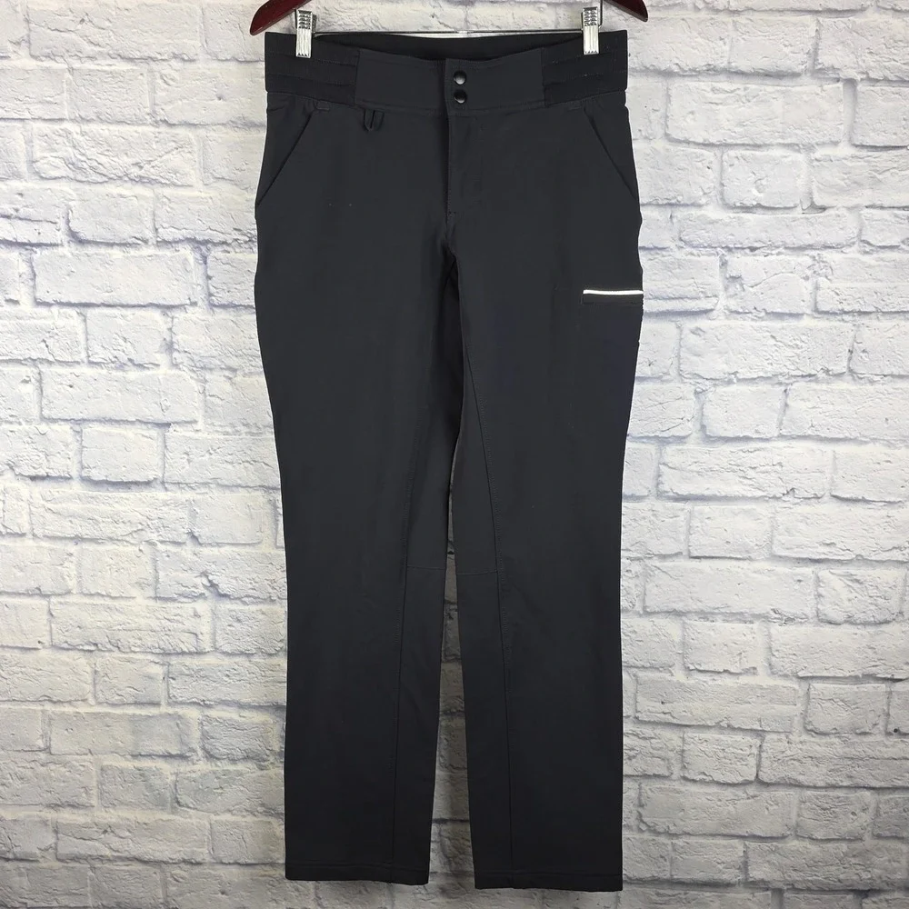 Duluth Trading Black Women Hills Hiking Outdoor Water Repellent Cargo Pants 6X31 - Picture 2 of 10